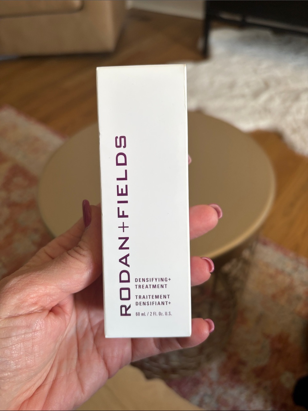 Rodan + Fields Densifying+ Treatment — White Box with Purple Accents
